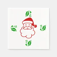 Paper Napkins - Santa and Holly