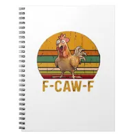 F-Caw-F Chicken Humor Essential Minimal Clean Notebook