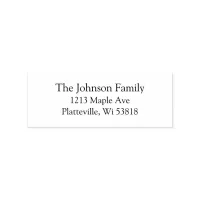 Personalized Family Address Rubber Stamp