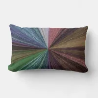 Circular Gradient Earthy Rainbow Lumbar Pillow