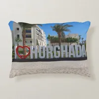 I love Hurghada Egypt Vacation Souvenir Photo Accent Pillow