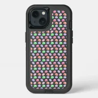 Colorful Pattern Cookies Macarons Dessert iPhone 15 Case