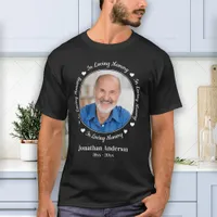 Personalized Photo Loving Memory Funeral Memorial T-Shirt