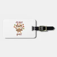 It’s Fall Y’all Quote Trendy Luggage Tag