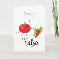 Let's Salsa Tomato and Chiilies Dancers Card