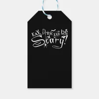 Eat Drink And Be Scary Aesthetic Graphic Trendy Gift Tags