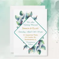 Watercolor Eucalyptus Botanical Wedding