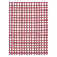 Red and White Checkers Pattern Tablecloth