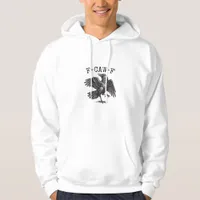 F-Caw-F Crow Pun Funny Bird Cawing Grunge Retro Cl Hoodie