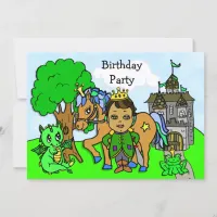 Little Prince Fairy Tale Birthday Party Invitation