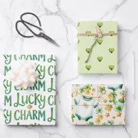 Lucky Charm Irish Baby Shower Wrapping Sheets