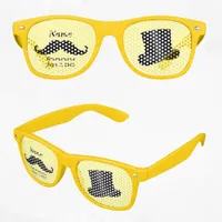 Groomsman Mustache and Top Hat Adult Party Retro Sunglasses