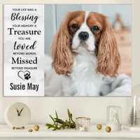 Pet Memorial Modern Elegant Remembrance  Dog Photo Acrylic Print