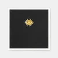 Whimsigoth Pentagram Sun Classic Napkins