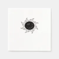 Whimsigoth Sun Space Mountains And Sunset Napkins