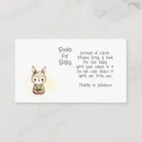 Woodland Animal Books for Baby Enclosure Card