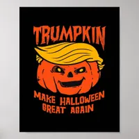 Trumpkin Halloween Pumpkin Election Poster