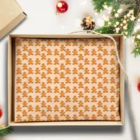 Gingerbread Man Traditional Cute Christmas Holiday Tissue Paper