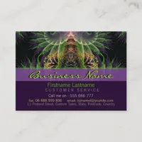 Fractal Temple Forest Business card