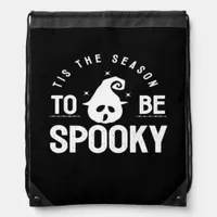 Tis The Season To Be Spooky Halloween Day Drawstring Bag