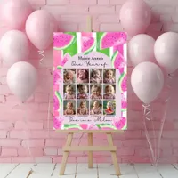 Watermelon 1st Year Photo Milestone 12 Month Photo Foam Board