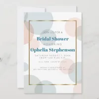 Bridal Shower | Modern Watercolor Confetti Dots Announcement