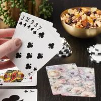 Elegant Rose Blossoms Poker Cards