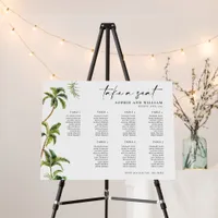  7 Table Seating Chart Tropical, Seating Chart  Foam Board