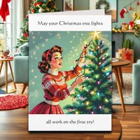 Funny Sarcastic Retro Christmas Humor Card