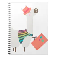 Alpaca and Suitcase Notebook