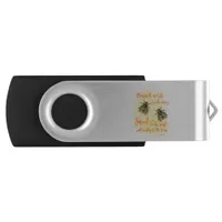 Pleasant words bee Bible Quote Flash Drive