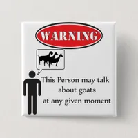 Funny Goat Warning Button