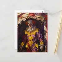 Clown at the Abandoned Circus Postcard