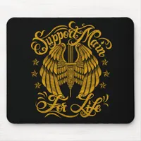 Support Main Yellow Syringe Wings Mouse Pad