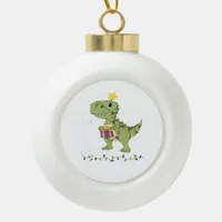 Let's Get Lit Christmas Classic Ceramic Ball Christmas Ornament