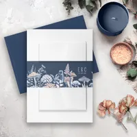 Wild & Whimsical Border Wedding ID1110 Invitation Belly Band