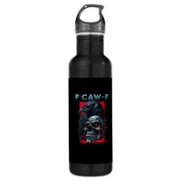 F-Caw-F Crow Humorous Graphic Stainless Steel Water Bottle