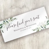 Eucalyptus Greenery Table Seating Header Card