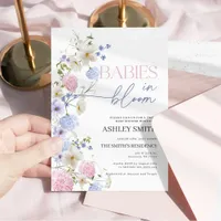 Babies in Bloom Invitation | Twins Baby Shower 