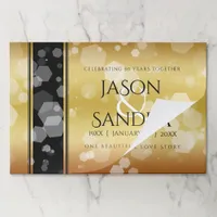 Elegant 50th Golden Wedding Anniversary Paper Pad