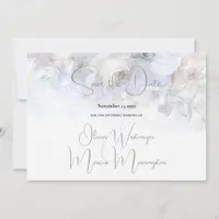 Save the Date | Pastel Peonies Floral  Invitation