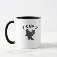 Funny F-Caw-F Crow Aesthetic Style Mug