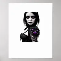 Whimsigoth Classic Design For Halloween Poster