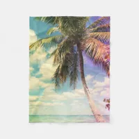 Prismatic Palm Fleece Blanket