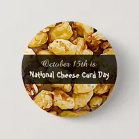 October 15th is National Cheese Curd Day Button