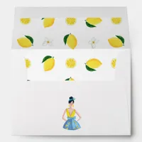 She Found Her Main Squeeze Lemon Bridal Shower Envelope
