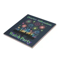 Quarter-Millennium Fireworks Watch Party Ceramic Tile