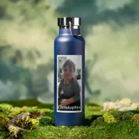 Personalized Photo and Name Water Bottle