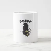 Funny F-Caw-F Crow Vintage Humor Essential Creativ Giant Coffee Mug