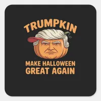 Halloween Trumpkin Make Halloween Great Again Funn Square Sticker